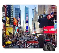 Tappetino Mouse, Times Square New York New York City Manhattan NYC Gaming Tappetino Mouse Liscia Mouse Pad Antipolvere Tampone per Mouse per Gaming Pc 25X30Cm