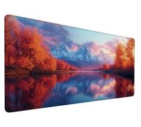 Tappetino Mouse Tramonto Tappetino Mouse XXL 31.5 x 11.8 Inch Mousepad, Discorsi Sottomano Scrivania con Base in Gomma Antiscivolo, Impermeabile Mouse Pad per PC, Ufficio, Casa, Lavoro, Model 198