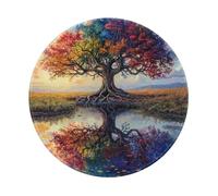 Tappetino Mouse Tree Of Life Colorful Treess Tree Lake Landscape Mousepad