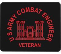 Tappetino Mouse U S Army Combat Engineer Veteran Mousepad Base Antiscivolo Accessori Gaming Gaming Tappetini per Computer Pc E Laptop Ufficio L