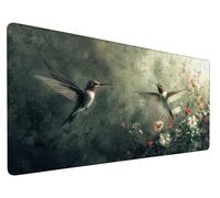 Tappetino Mouse Uccello Tappetino Mouse XXL 1200x400x3mm Mousepad, Parlare Sottomano Scrivania con Base in Gomma Antiscivolo, Scorrimento Facile, Impermeabile Mouse Pad per PC, Ufficio, Casa,Model 454