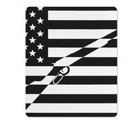 Tappetino Mouse United States Flag Rifle Guns Mouse Pad Soft Mousepad Resistente agli Schizzi Tappetini per Computer Essenziale per Ufficio Ufficio M