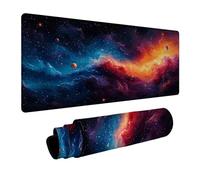 Tappetino Mouse Universo Tappetino Mouse Gaming Cielo stellato, Mousepad Bordi cuciti Precisione e Velocità Migliorate per Pc Portatile Tastiera Gaming Ufficio Arredamento Casa 50x100x0.3cm DBYH-7320