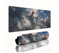 Tappetino Mouse Uomo Tappeto Scrivania 700x300x3mm Tappetino Mouse Gaming Mistero Mousepad Esteso Durevole Base In Gomma Impermeabile e Antiscivolo Accessori per Computer, Proteggi Scrivania W1-468