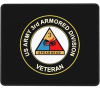 Tappetino Mouse Us Army Veteran 3Rd Armored Division Tappetini Resistente agli Schizzi Tappetino per Mouse Soft Mouse Pad per Essenziale per Ufficio Ufficio Casa L