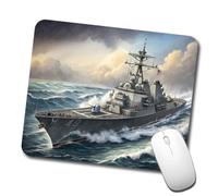 Tappetino Mouse, Us Navy Destroyer Underway Antiscivolo Tappetino per Mouse Bordi Cuciti Mousepad per Notebook Gamers Pc 25X30cm