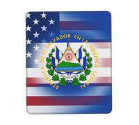 Tappetino Mouse USA El Salvador Flag Mousepad Multifunzione Tappetino Scrivania Uso Prolungato Mouse Pad per Ufficio Casa Computer 25X30CM
