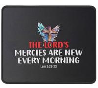 Tappetino Mouse Verse The Lord’S Mercies Lamentations 3:22 23 Inspirational God Bless Quotes Christianty Religious Mouse Pad Uso Prolungato Mousepad Durevole Tappetino Scrivania per Casa 25X30CM