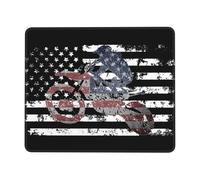 Tappetino Mouse Vintage American Flag Dirt Biking Tappetino Scrivania Multifunzione Mouse Pad Impermeabile Mousepad per Computer Laptop Ufficio 25X30CM