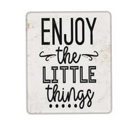 Tappetino Mouse Vintage Enjoy The Little Things 25X30Cm Antipolvere Tappetino Mouse Piccolo Soffice Mousemat per Ufficio Gioco