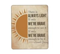 Tappetino Mouse Vintage There Is Always Light Gaming 25X30Cm Soffice Mouse Pad Bordo Cucito Tappetino per Casa Lavoro