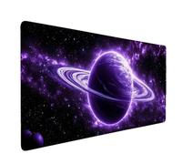 Tappetino Mouse Viola Mousepad Planet Tappetino Mouse XXL 800 x 400mm Sottomano Scrivania Grande con Base in Gomma Antiscivolo Accessori Gaming, Migliora Precisione e Velocità per PC, Laptop o1699