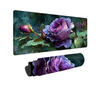 Tappetino Mouse Viola Tappetino Mouse XXL 800 x 300 mm, Mousepad Rosa Sottomano Scrivania con Bordi Cuciti, Impermeabile Accessori Gaming con Base in Gomma Antiscivolo per Computer -zjn2509AX19