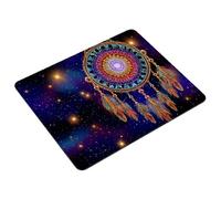 Tappetino Mouse Viola Tappetino per Mouse Piccolo 23 x 18 cm Cacciatore di Sogni Impermeabile Mousepad Gaming con Base in Gomma Antiscivolo, Mousepad per Viaggi, PC, Laptop, Ufficio, Casa S0-1159