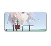 Tappetino Mouse Violet Evergarden Tappetino per XXL Mouse da Gioco - Gaming Mousepad Extra Grande 900 x 400mm - Pad 3mm con Base in Gomma Antiscivolo - Spessore 3mm Anime Tappetino Mouse, U