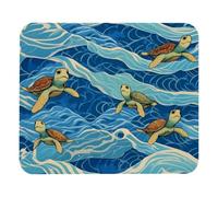 Tappetino Mouse Wave Stripe Sea Turtle Patterns Mousepad Soft Tappetino per Mouse Gaming Accessori Gaming per Casa Computer Ufficio M