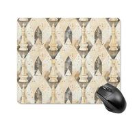 Tappetino Mouse White Chess Pieces Checkmate Tappetini Resistente agli Schizzi Mouse Pad Soft Accessori Gaming per Computer Casa Pc E Laptop XL