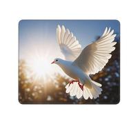 Tappetino Mouse White Dove Flying in The Sun Mousepad Portatile Tappetino per Mouse Base Antiscivolo Tappetini per Ufficio Essenziale per Ufficio Casa XL
