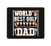 Tappetino Mouse World S Best Golf Dad Mousepad Uso Prolungato Tappetino Scrivania Durevole Mouse Pad per Computer Casa Ufficio 25X30CM