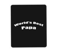 Tappetino Mouse World's Best Papa Mouse Pad Uso Prolungato Tappetino Scrivania Durevole Mousepad per Casa Ufficio Laptop 25X30CM