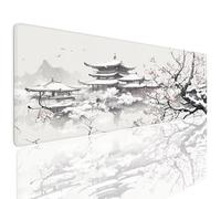Tappetino Mouse XL Gaming 800x400x4mm, Tappetino Scrivania Impermeabile Antiscivolo Mousepad Grande Mouse Pad Mat con Bordi Cuciti, Desk Mat per Tastiera Computer PC Studio Laptop Casa Inverno 4-1251