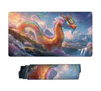 Tappetino Mouse XXL 100 x 50 cm - Tappetino Mouse Gaming Animali Dragoni Mousepad - Controllo Preciso Migliora la Velocità e la Precisione - Tenuta Stabile - Lavabile - Accessori Scrivania b-221