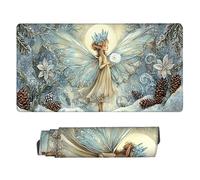 Tappetino Mouse XXL 100 x 50 cm - Tappetino Mouse Gaming gli elfi invernali Mousepad - Controllo Preciso Migliora la Velocità e la Precisione - Tenuta Stabile - Lavabile - Accessori Scrivania b-174