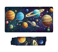 Tappetino Mouse XXL 100 x 50 cm - Tappetino Mouse Gaming pianeta Universo Mousepad - Controllo Preciso Migliora la Velocità e la Precisione - Tenuta Stabile - Lavabile - Accessori Scrivania b-918