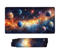 Tappetino Mouse XXL 100 x 50 cm - Tappetino Mouse Gaming pianeta Universo Mousepad - Controllo Preciso Migliora la Velocità e la Precisione - Tenuta Stabile - Lavabile - Accessori Scrivania b-919