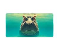 Tappetino Mouse XXL 100 x 50 cm Tappetino Scrivania Gaming Grande, Impermeabile Base in Gomma Antiscivolo, con Bordi Cuciti Mouse Pad, Scrivania Gaming Accessori Tappeto Mouse (Ippocampo) I-410