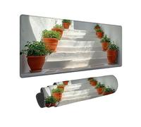 Tappetino Mouse XXL 1000 x 500 x 3mm Tappetino Gaming Bianco, Mouse Pad Scale con Base in Gomma Antiscivolo, Impermeabile Mousepad Grande, Accessori Gaming, con Bordi Cuciti, Regalo Uomo -251078