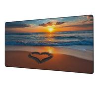 Tappetino Mouse XXL 1000x500 mm Mouse Pad Tramonto Sottomano Scrivania Mare Mousepad Accessori Gaming Desk Mat per Migliorare Velocità Tappetini Gaming, per Ufficio Casa Computer Lavoro Gioco D-961