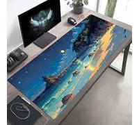 Tappetino Mouse XXL 1000x500x3mm, Lavabile, Cielo Blu Accessori Gaming, con Base in Gomma Antiscivolo per Lavoro Ufficio, Regalo Uomo PjY6307 H-X