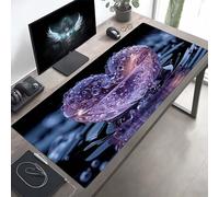 Tappetino Mouse XXL 100x50 cm, Lavabile, Nero Amore Accessori Gaming, con Base in Gomma Antiscivolo per Lavoro Ufficio, Regalo Uomo PjY3177 8-9