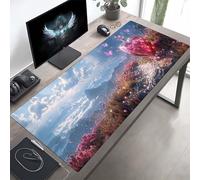 Tappetino Mouse XXL 100x50 cm, Lavabile, Rosa Amore Accessori Gaming, con Base in Gomma Antiscivolo per Lavoro Ufficio, Regalo Uomo PjY6157 W-Z