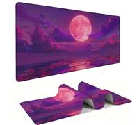 Tappetino Mouse XXL 1200 x 600 mm - Tappetino Mouse Gaming Luna del mare Mousepad - Controllo Preciso del Mouse Migliora la Velocità e la Precisione - Tenuta Stabile - Accessori Scrivania h-346