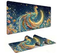 Tappetino Mouse XXL 1200 x 600 mm - Tappetino Mouse Gaming Luna Phoenix Mousepad - Controllo Preciso del Mouse Migliora la Velocità e la Precisione - Tenuta Stabile - Accessori Scrivania h-1367