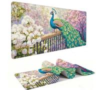 Tappetino Mouse XXL 1200 x 600 mm - Tappetino Mouse Gaming Pavo giardino Mousepad - Controllo Preciso del Mouse Migliora la Velocità e la Precisione - Tenuta Stabile - Accessori Scrivania h-548