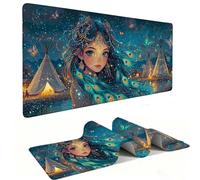 Tappetino Mouse XXL 1200 x 600 mm - Tappetino Mouse Gaming Principessa Pavo Mousepad - Controllo Preciso del Mouse Migliora la Velocità e la Precisione - Tenuta Stabile - Accessori Scrivania h-685