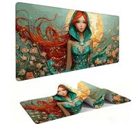 Tappetino Mouse XXL 1200 x 600 mm - Tappetino Mouse Gaming Ragazza Luna Mousepad - Controllo Preciso del Mouse Migliora la Velocità e la Precisione - Tenuta Stabile - Accessori Scrivania h-1387