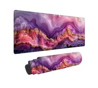 Tappetino Mouse XXL 1200 x 600 x 3mm Tappetino Gaming Viola, Mouse Pad Struttura con Base in Gomma Antiscivolo, Impermeabile Mousepad Grande, Accessori Gaming, con Bordi Cuciti, Regalo Uomo -2510O87