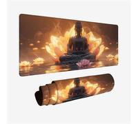 Tappetino Mouse XXL 1200x600, Tappetino Scrivania zen Mouse Pad Loto Sottomano Scrivania, Mousepad con Base in Gomma Antiscivolo, Desk Mat con Bordi Cuciti, Ufficio Accessori PC, Regalo Donna H2-547