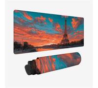 Tappetino Mouse XXL 1200x600x3mm, Torre Eiffel Tappetino Mouse, Architettura Tappetino Scrivania Superficie Speciale, Migliora la Precisione Mousepad Accessori impermeabile e Antiscivolo per PC