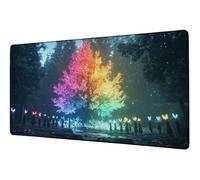 Tappetino Mouse XXL 1400x600 mm Mouse Pad Colore Sottomano Scrivania Albero Mousepad Accessori Gaming Desk Mat per Migliorare Velocità Tappetini Gaming, per Ufficio Casa Computer Lavoro Gioco D-151