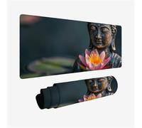 Tappetino Mouse XXL 1500x800, Tappetino Scrivania zen Mouse Pad Loto Sottomano Scrivania, Mousepad con Base in Gomma Antiscivolo, Desk Mat con Bordi Cuciti, Ufficio Accessori PC, Regalo Donna H2-733