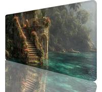 Tappetino Mouse XXL 1500x800x3 mm, Grande Tappetino Mouse Gaming Nero con Motivo, Scale Desk Mat Mousepad Gaming per PC, MacBook, laptop, Migliora Precisione e Velocità per Ufficio, Giocatori l-2202