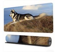 Tappetino Mouse XXL 1500x800x3mm, Animale Tappetino Mouse Gaming Lupo Mousepad Sottomano Scrivania con Base in Gomma Antiscivolo, Mousepad XXL Protezione Scrivania per Computer, PC, Laptop, Model379