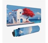 Tappetino Mouse XXL 1500x800x3mm, Architettura Tappetino Mouse, Barca A Vela Tappetino Scrivania Superficie Speciale, Migliora la Precisione Mousepad Accessori impermeabile e Antiscivolo per PC