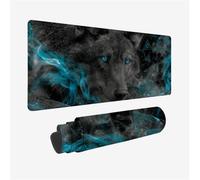 Tappetino Mouse XXL 1500x800x3mm, Lupo Tappetino Mouse, Fantasia Tappetino Scrivania Superficie Speciale, Migliora la Precisione Mousepad Accessori impermeabile e Antiscivolo per Computer, PC, Laptop