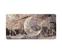 Tappetino Mouse XXL 60 x 30 cm Tappetino Scrivania Gaming Grande, Impermeabile Base in Gomma Antiscivolo, con Bordi Cuciti Mouse Pad, Scrivania Gaming Accessori Tappeto Mouse (Sogno Luna) I-758
